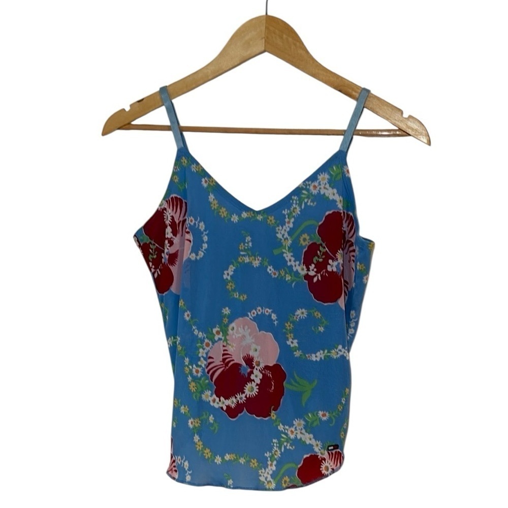 Tommy Jeans Blue Floral Cami, Medium